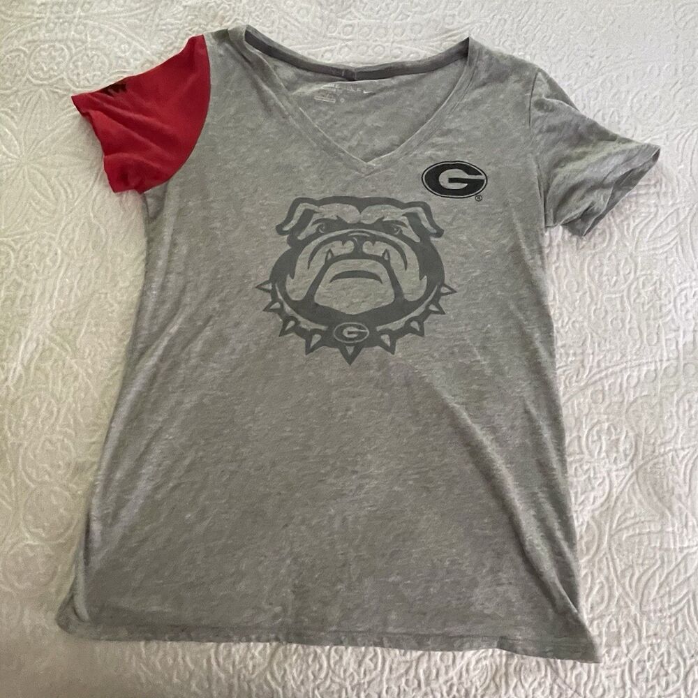 Nike Golf Dri -Fit‎ Gray University of Georgia Women’s Modern Fit Tee Sz M